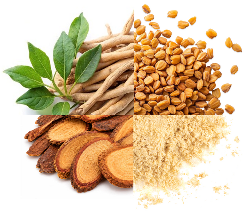 Ashwagandha, Fenugreek, Tongkat Ali, Multivitamins